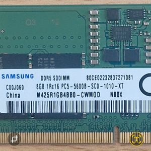 [노트북 메모리] DDR5 8GB SODIMM 메모리 10개 가능