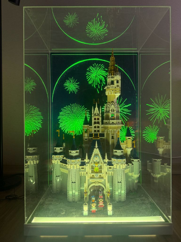 레고 71040 디즈니 캐슬+마징가 아크릴 케이스 LED 이미지