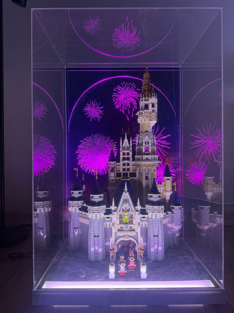 레고 71040 디즈니 캐슬+마징가 아크릴 케이스 LED 이미지