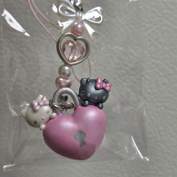 산리오 헬로키티 천사 악마 스트랩 키링 옵션별 개별판매 이미지