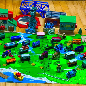 토마스와 친구들 원목 기차놀이 풀 세트 여러가지/토마스영어원서 사운드북