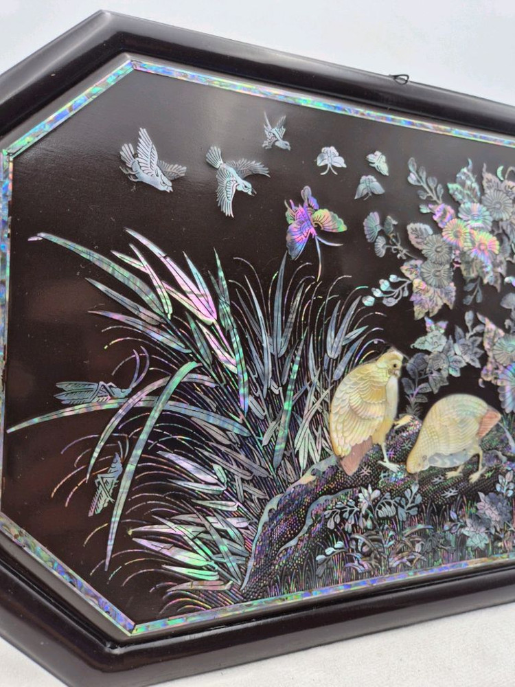 전통고가구 인테리어 팔각 자개액자 N60 이미지