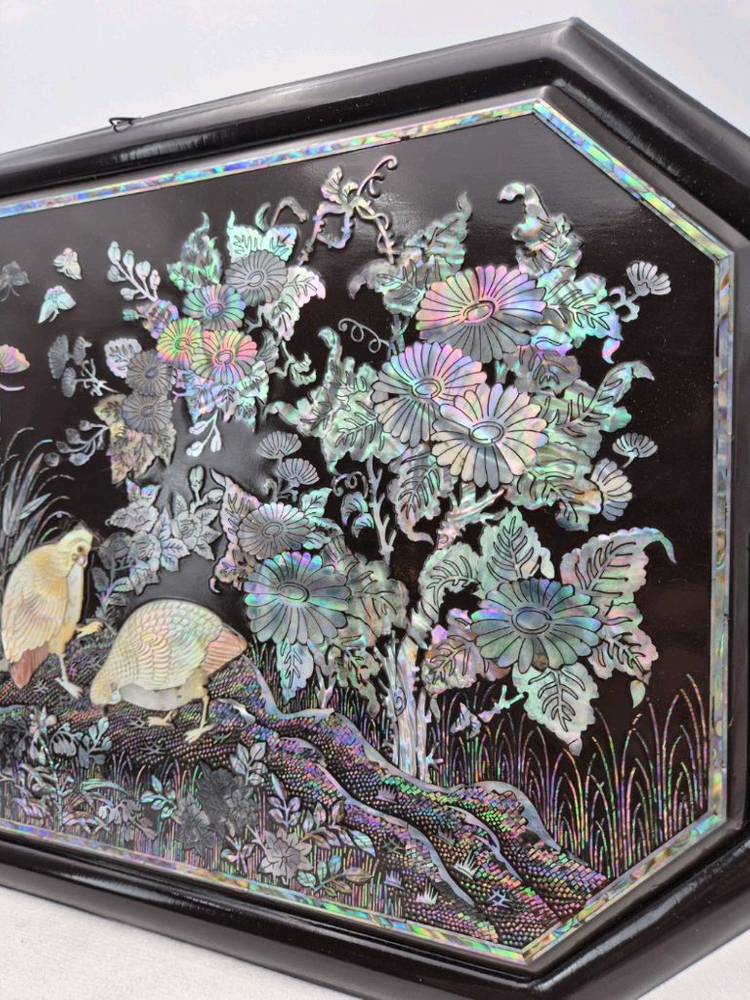 전통고가구 인테리어 팔각 자개액자 N60 이미지