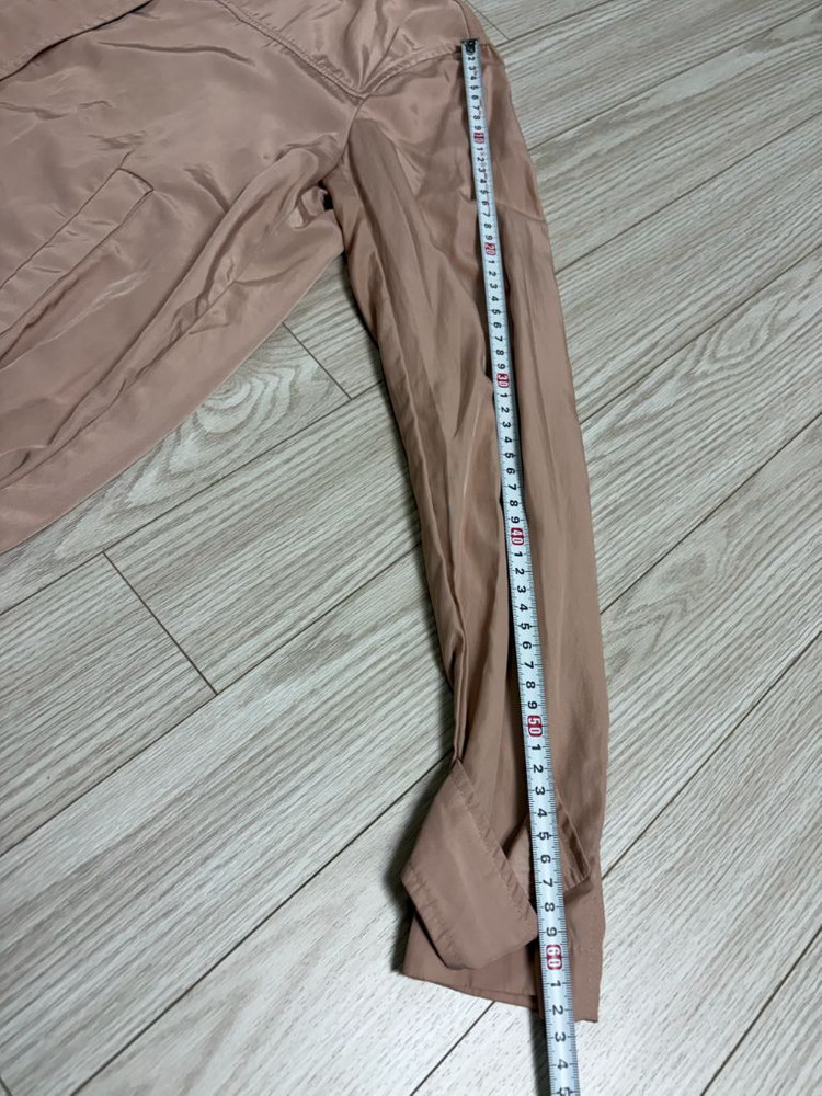 단면측정ㅇ) 자라 zara 모자 탈부착 가능 핑크 윈드자켓 점퍼 바람막이 m 44,55--6