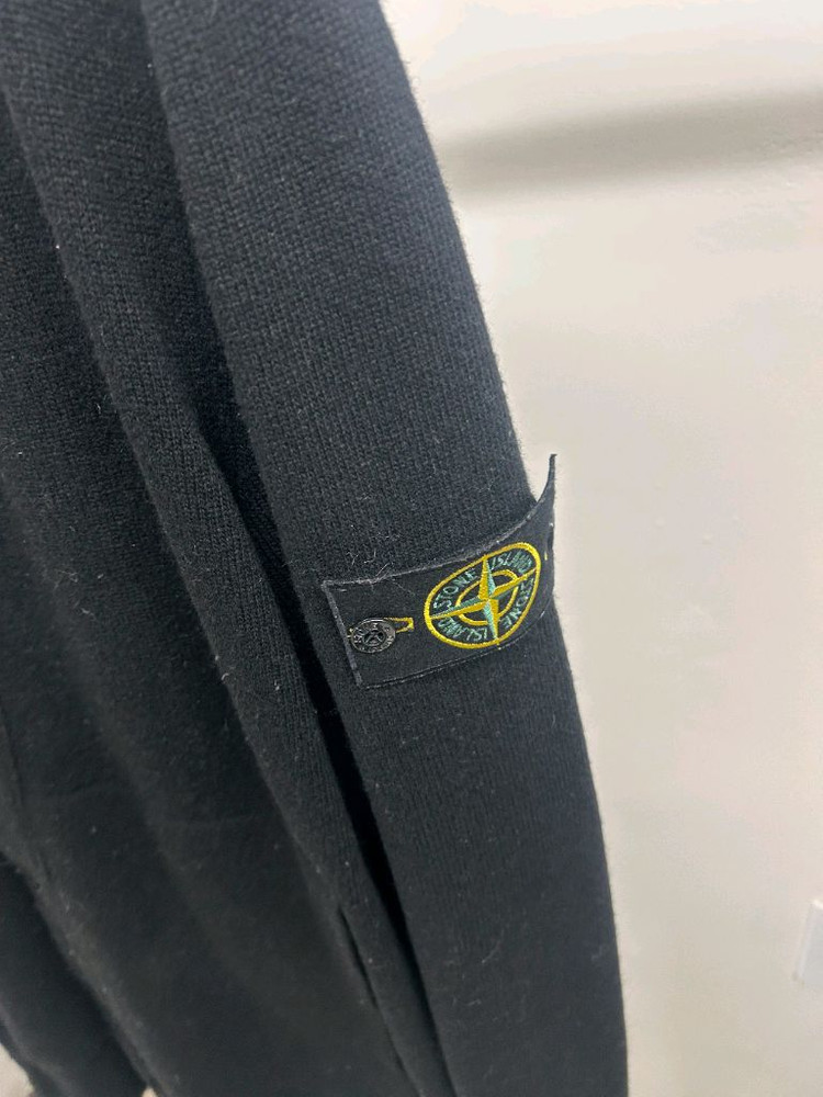 스톤아일랜드 와펜 패치 브이넥 울 가디건 L사이즈--2