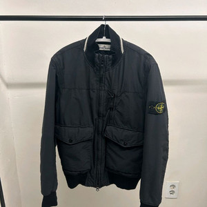 스톤아일랜드 코튼 나일론 립스탑 블루종 자켓 S사이즈