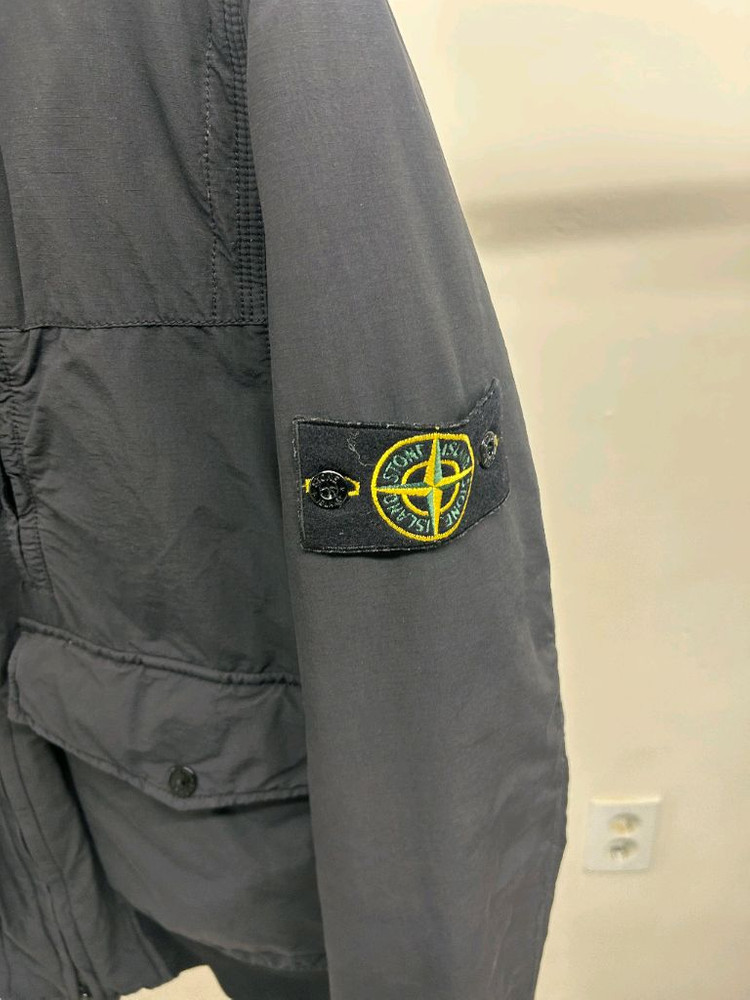 스톤아일랜드 코튼 나일론 립스탑 블루종 자켓 S사이즈--2