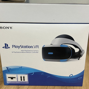 [S급/미사용] PS VR 1세대(V2) 올인원 풀패키지 (카메라+무브봉 2개+PS5 어댑터) 이미지