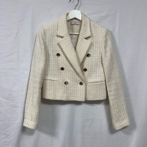 산드로(SANDRO) 골드 버튼 트위드 자켓