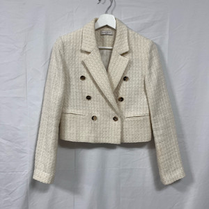 산드로(SANDRO) 골드 버튼 트위드 자켓