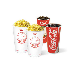 CGV 더블콤보(팝콘(M)2+탄산(M)2) 3천원 할인 쿠폰