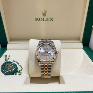 로렉스 데이저스트 31 실버판 10P 로즈골드 팔아요