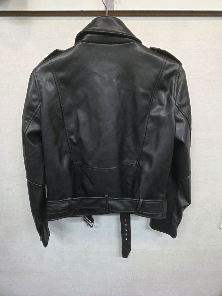 자라 여성 페이크 레더 라이더 자켓 xl 이미지