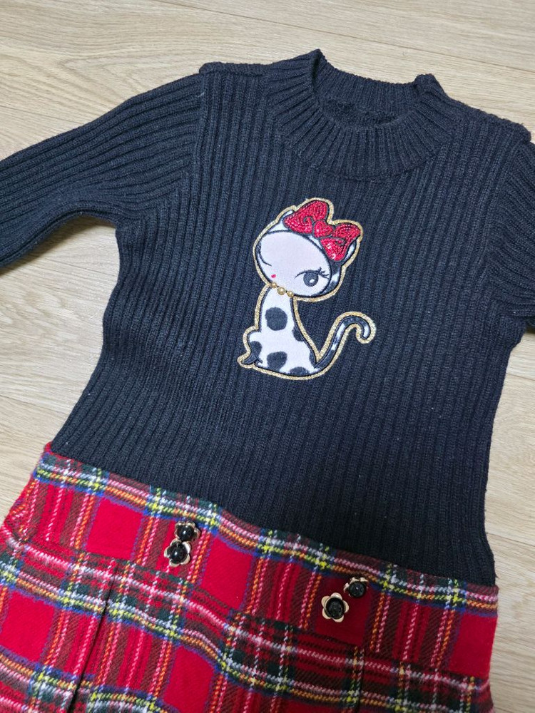 프렌치캣 여아 원피스 110/3T-4T+ 스타킹 이미지