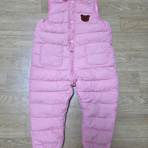 유아 털안감 패딩 멜빵바지 110 이미지