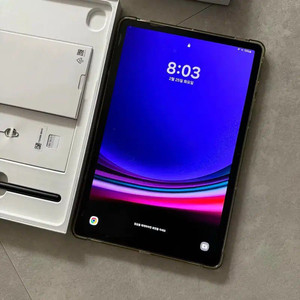 갤럭시탭S9 256기가 최상급 (고급액정필름+방탄케이스)풀박스 싸게팔아요