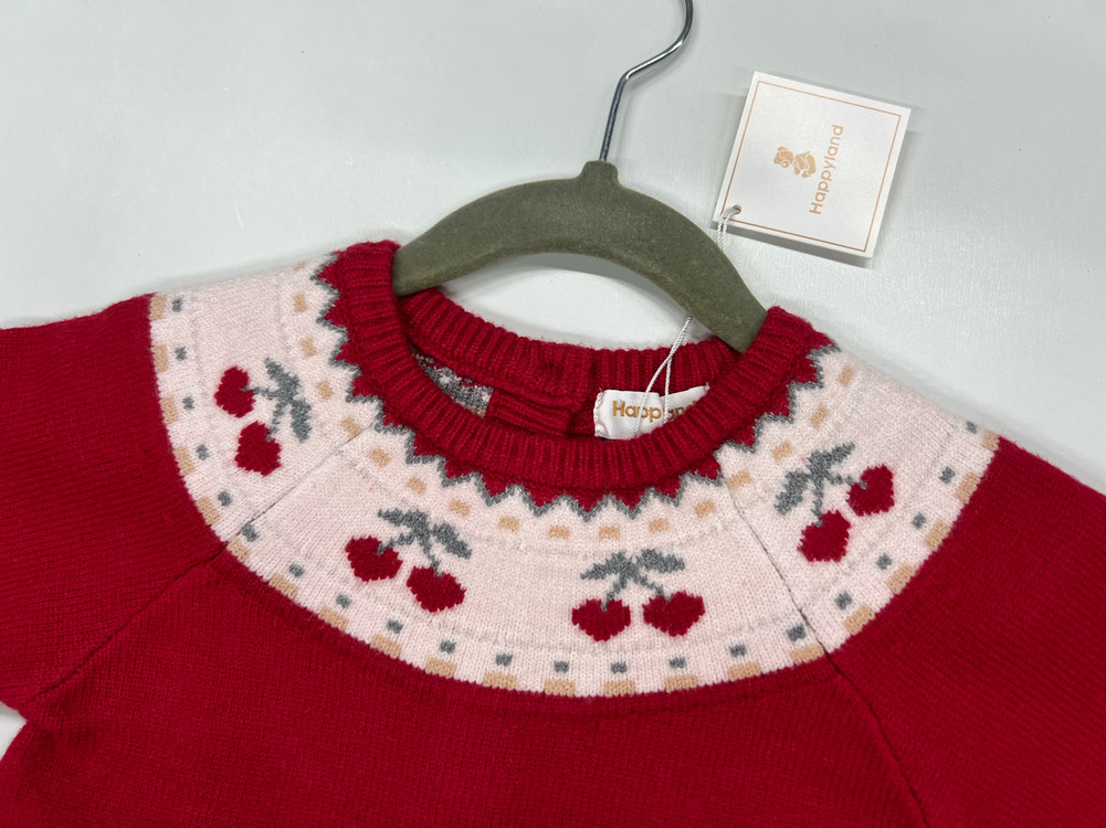 해피랜드 90 니트 원피스 새상품 키즈 90 여아 90--1