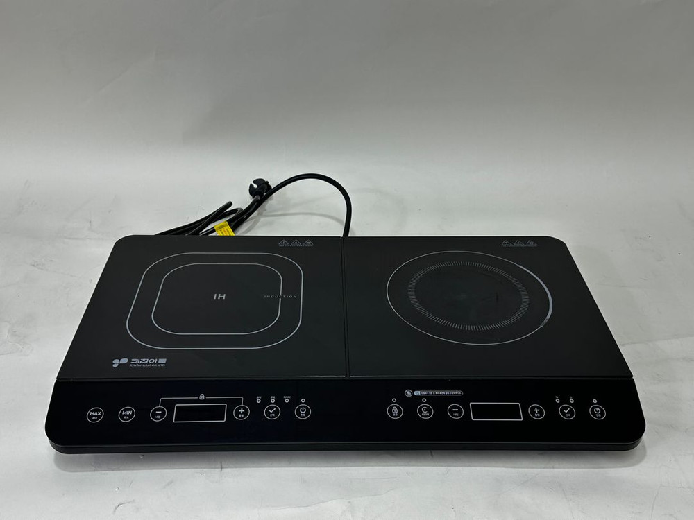 [인덕션] 키친아트 KWS-2050 하이브리드 인덕션+하이라이트 2구 전기레인지 / 가성비 프리스탠딩--5