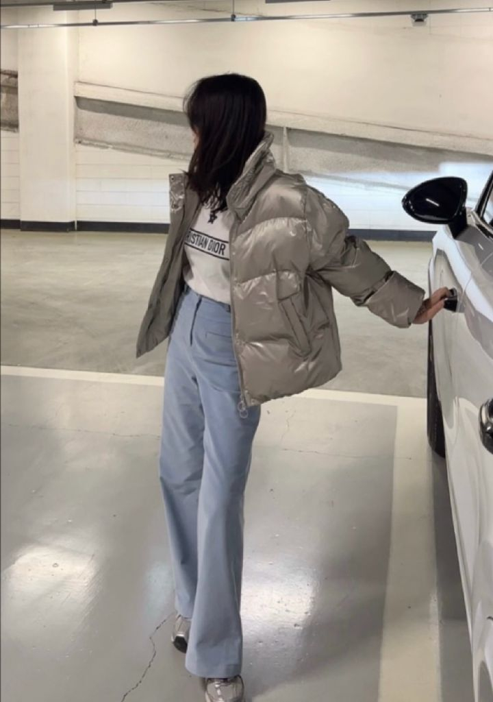 듀마르셀 푸퍼 글로시 다운패딩 (한섬 타임 시스템 스타일) 이미지