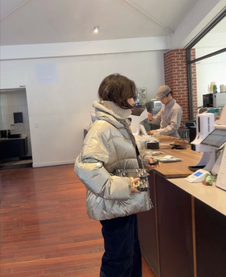 듀마르셀 푸퍼 글로시 다운패딩 (한섬 타임 시스템 스타일) 이미지