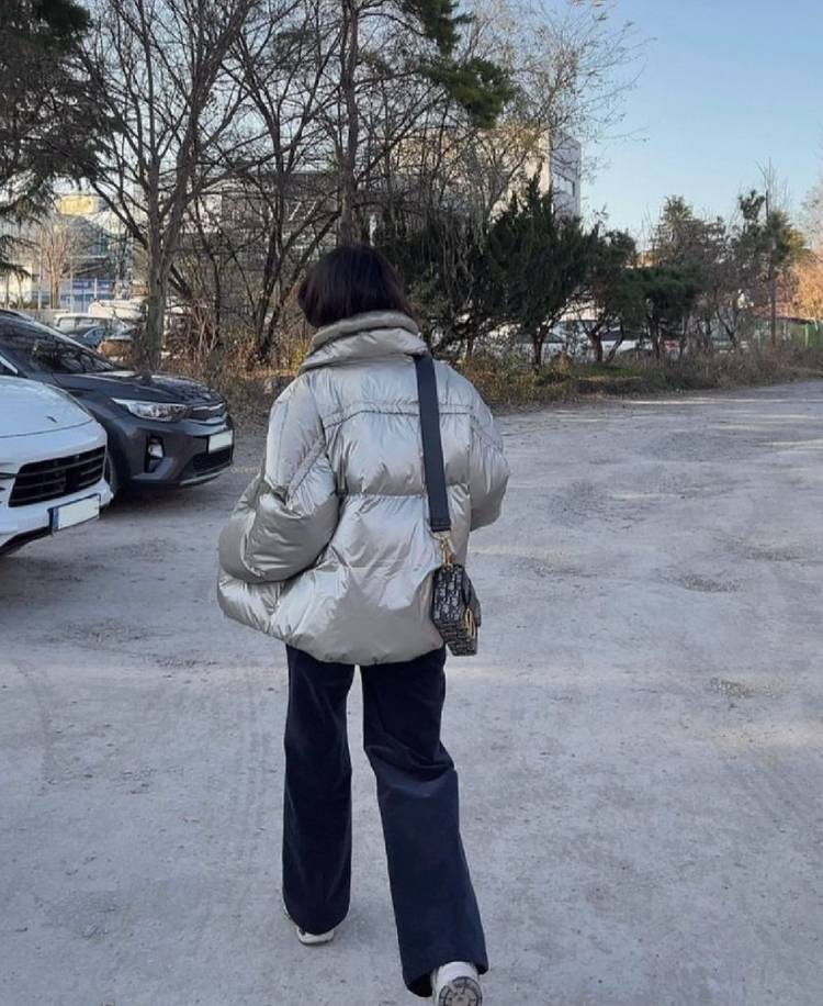 듀마르셀 푸퍼 글로시 다운패딩 (한섬 타임 시스템 스타일) 이미지