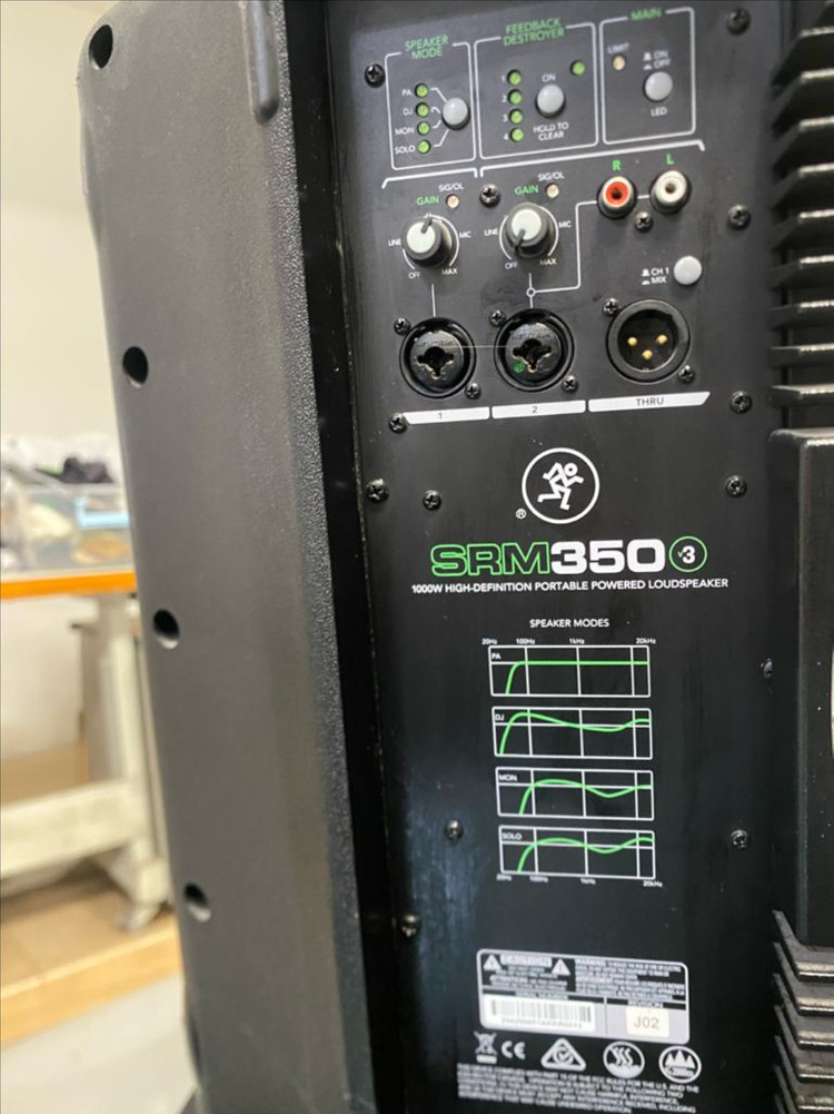 맥키 mackie 포터블 스피커 + 믹서 세트 이미지