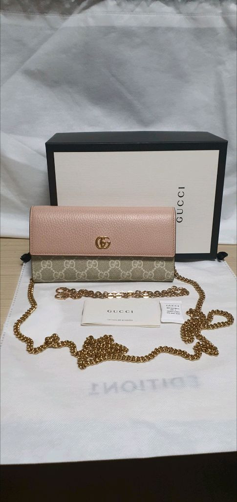 구찌 마몬트 크로스백 장지갑 새상품급 정품(감정O)구찌프라다루이비통디올고야드샤넬셀린느보테가생로랑발렌시아가버버리가방--1