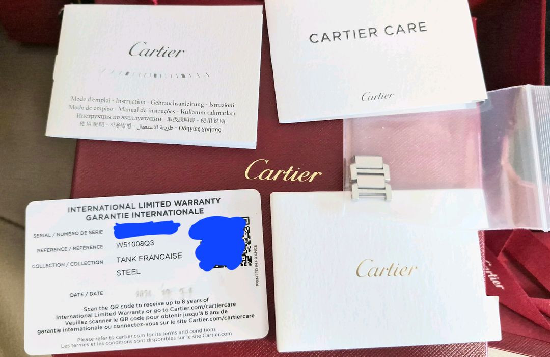 까르띠에 탱크 프랑세즈 스몰(W51008Q3) 이미지