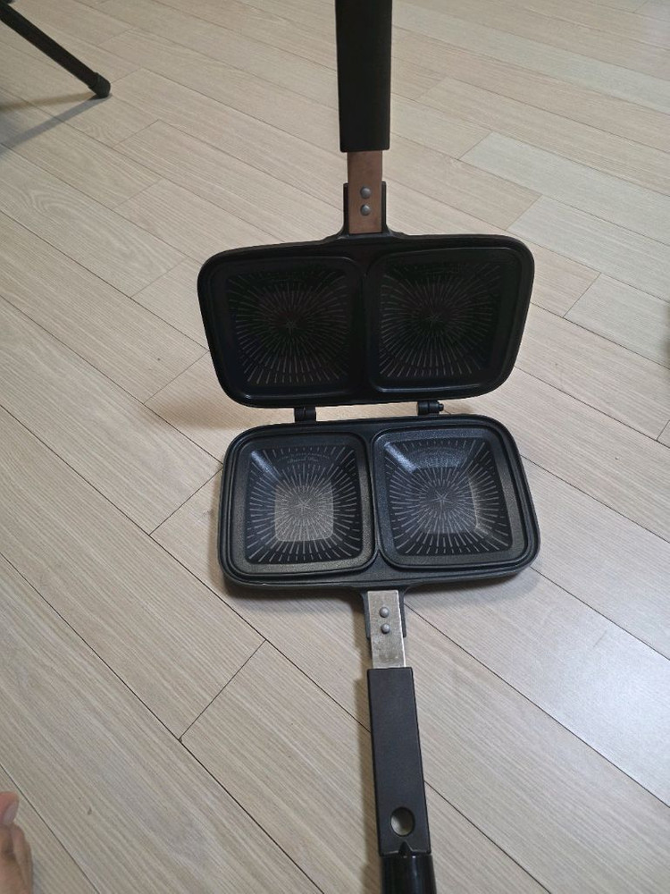 해피콜 브런치팬 샌드위치 토스트 와플 양면팬 이미지