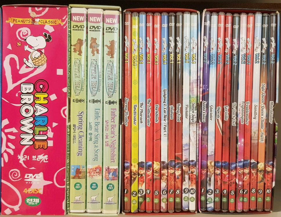 엄마표영어DVD 스콜라스틱, 위씽, 슈퍼윙스, 미라큘러스, 옥토넛, 클로이의 클로짓 등 100개 이상 이미지