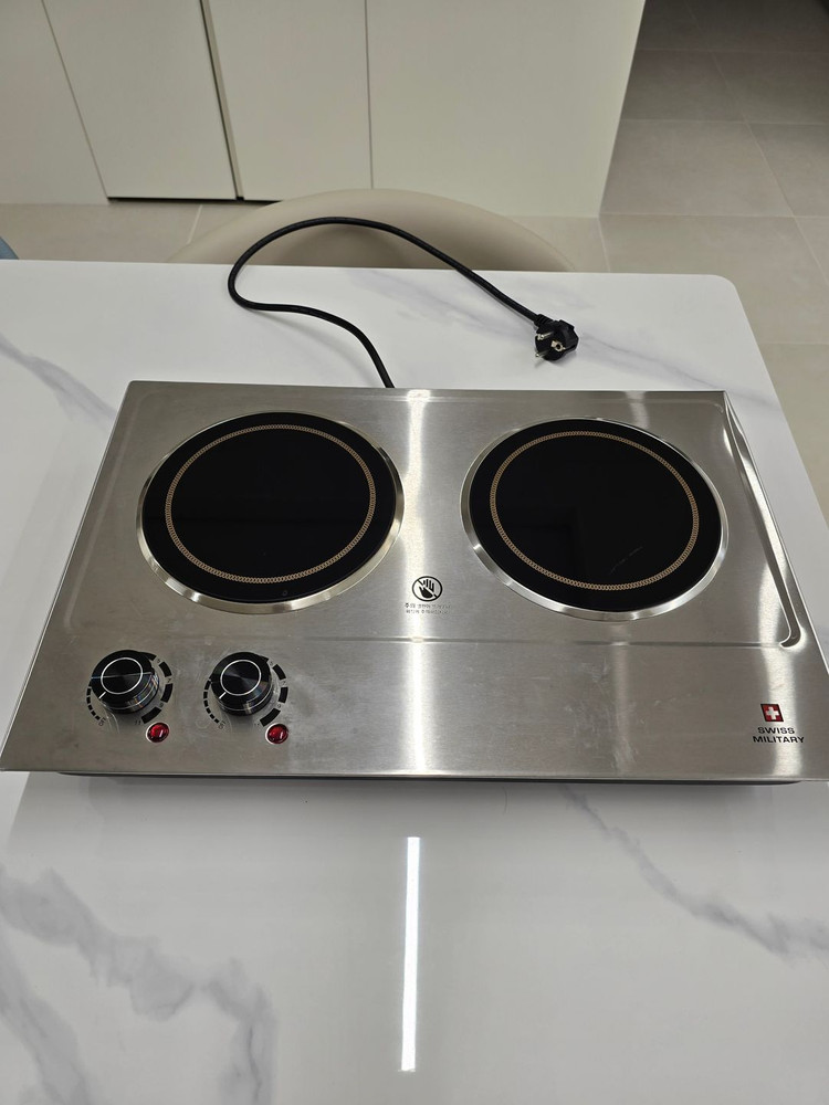 캠핑여행용 2구 전기레인지(쿡탑)--0