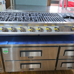 낮은 테이블냉장고+간택기 간냉식 이미지