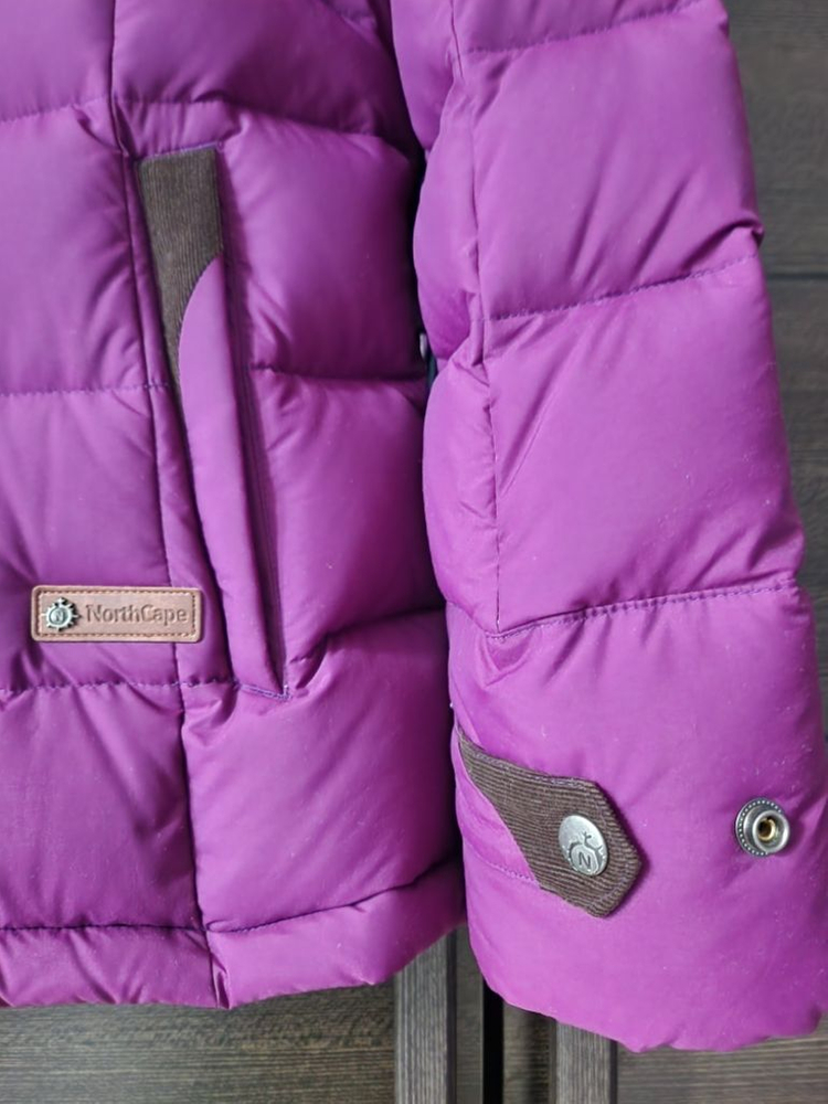 새거 노스케이프 양털 트리밍 다운자켓 노스케이프 점퍼 이미지