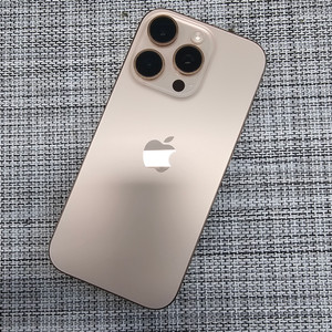 (검수완료) 아이폰 16프로 512G 데저트 배터리96% 액정무기스 정상해지공기계 100만팝니다@