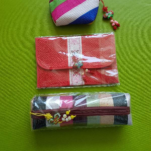 (새거)전통 누비세트3종 필통 동전 지갑파우치 이미지