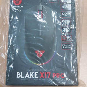 Fantech Blake X17 Pro Macro RGB 게이밍 마우스 새 제품