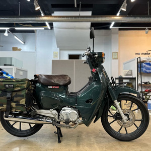 혼다 슈퍼커브110 21년 그린 공장 도색 c125 휠 튜닝 이미지