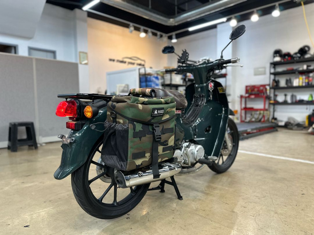 혼다 슈퍼커브110 21년 그린 공장 도색 c125 휠 튜닝 이미지