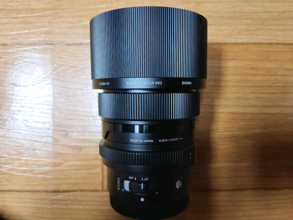 소니 시그마 65mm f2 dg dn (bw후드 2개)--1