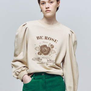 보카바카 퍼프 슬리브 로고 맨투맨 F 이미지