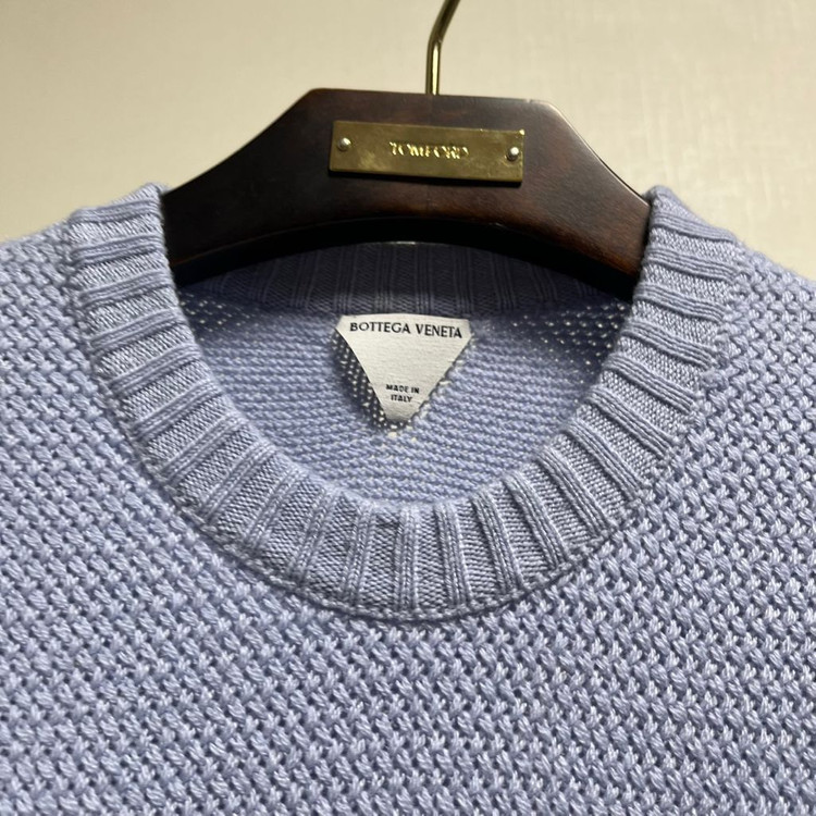 정품 S) 보테가 베네타 캐시미어 크루넥 스웨터--2
