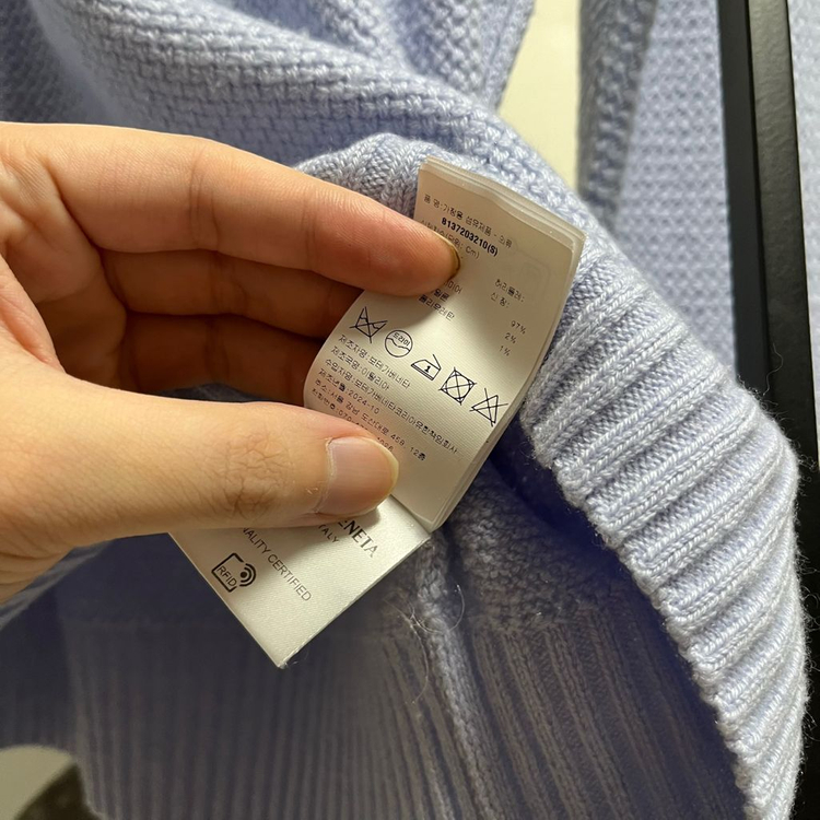 정품 S) 보테가 베네타 캐시미어 크루넥 스웨터--3