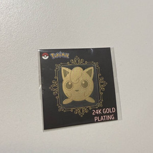 포켓몬 24K 골드 플레이팅 메탈 스티커 이미지