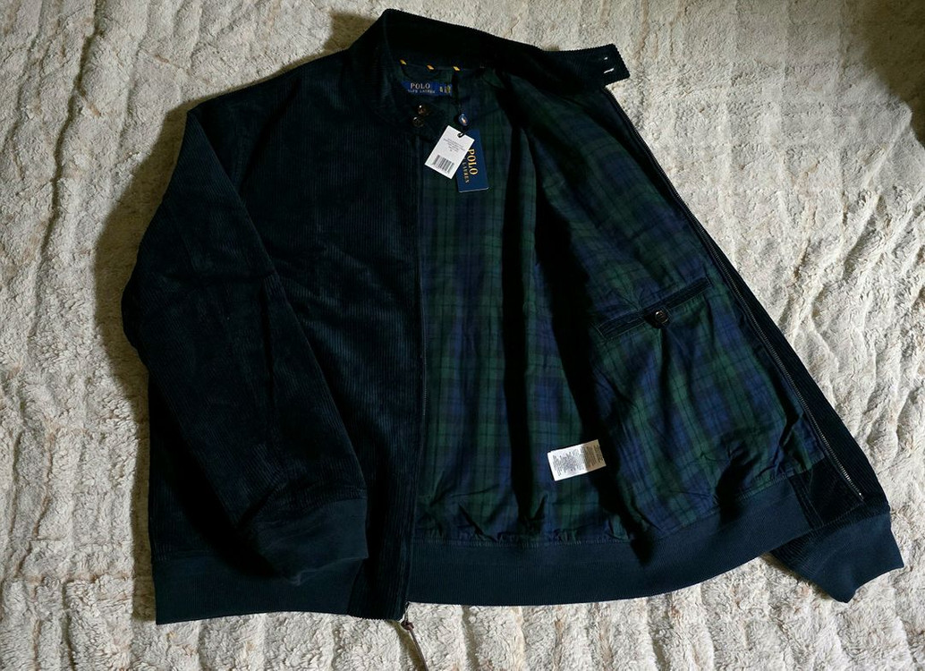 폴로 랄프로렌 코듀로이 바라쿠다 자켓 점퍼 네이비 새제품 이미지