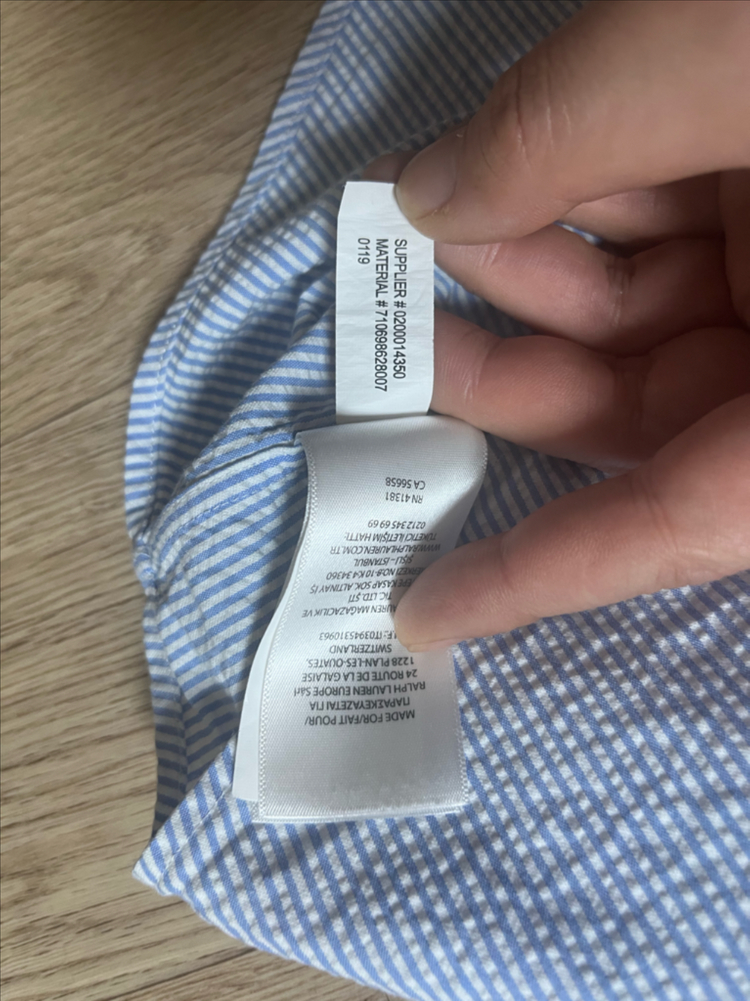 폴로 랄프로렌 스트라이프 셔츠 여성용--2