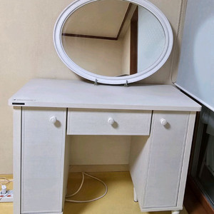 한샘 원목화장대 거울 린다화장대 이미지