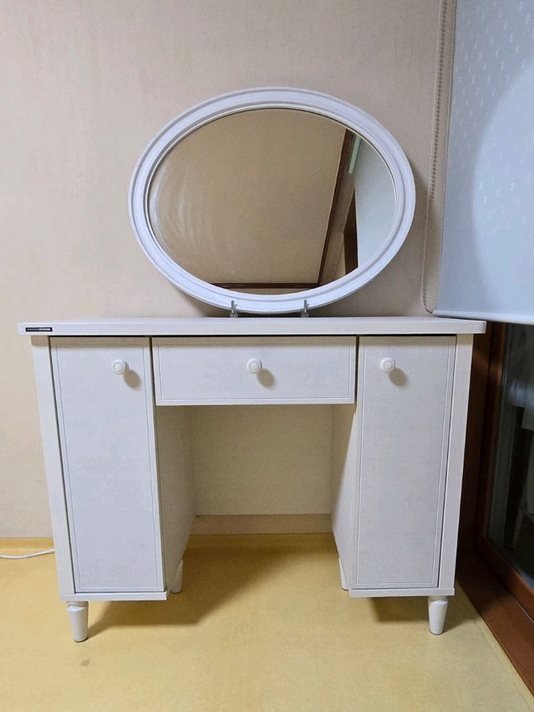 한샘 원목화장대 거울 린다화장대 이미지