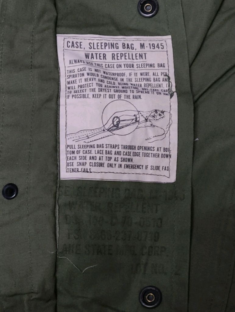 미군 오리지날 침낭 방수 케이스 커버--1