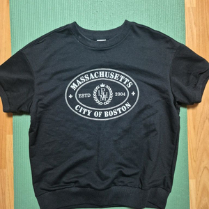 새옷 같은 P 맨투맨 티셔츠 블랙 XS(85)