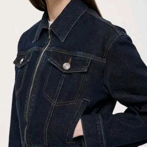 OBZEE 크롭 데님 자켓